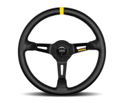 Momo MOD08 Steering Wheel 350 mm -  Black Leather/Black Spokes/1 Stripe