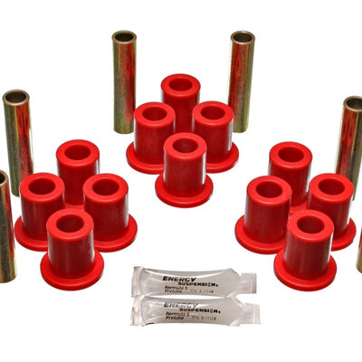 Energy Suspension Fd 4 Wd Frt Sprg Bush Set - Red