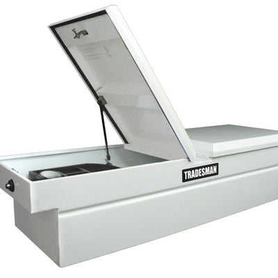 Tradesman Steel Cross Bed Truck Tool Box (70in.) - White