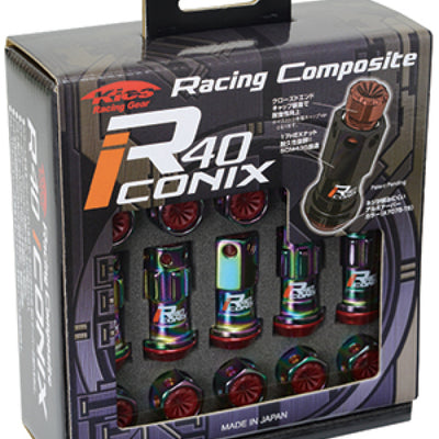 Project Kics 20 PCS (NO LOCKS) Neocro R40 Iconix W/ Plastic Cap (Black) - 12X1.50