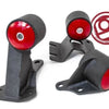 Innovative 90-93 Integra B-Series Black Steel Mounts 85A Bushings (Auto to Manual Cable)