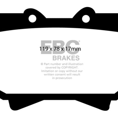 EBC 98-07 Lexus LX470 4.7 Greenstuff Front Brake Pads