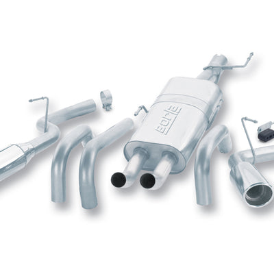 Borla 04-05 Dodge Ram 1500 ST/SLT / 05 Laramie/Hemi Split Side Exit/Oval Tip SS CatBack Exhaust