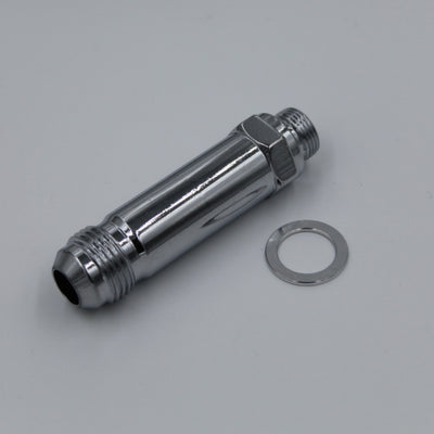 Fragola -6AN x 9/16-24 Carb Adapter Long 3in - Chrome