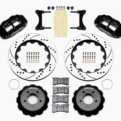 Wilwood Narrow Superlite 6R Front Hat Kit 14.00in Drilled 93-96 Mazda RX7