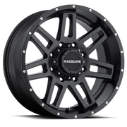 Raceline 931B Injector 18x9in / 8x180 BP / 18mm Offset / 124.2mm Bore - Satin Black Wheel