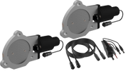QTP 3.5in Bolt-On QTEC Dual Electric Cutout Valves - Pair