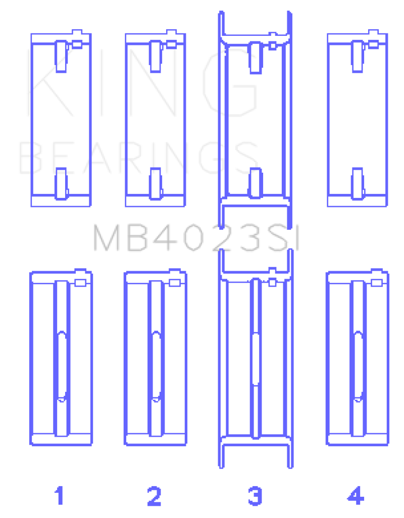 King Engine Bearings For FORD TAURUS V6 245CI/177CI/ Main Bearing