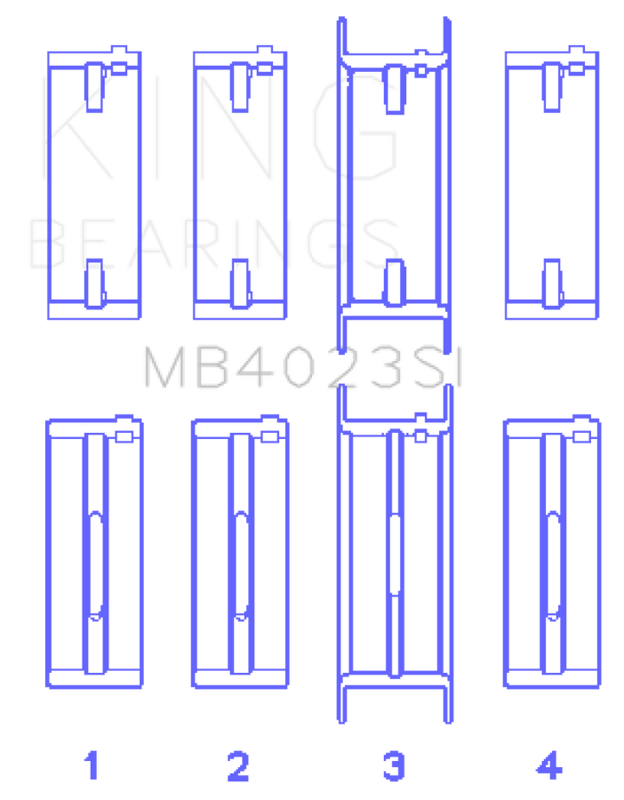 King Engine Bearings For FORD TAURUS V6 245CI/177CI/ Main Bearing