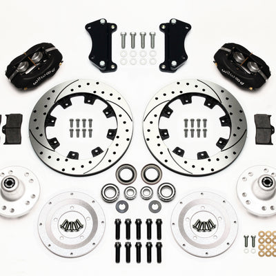 Wilwood Forged Dynalite Front Kit 12.19in Drilled Heidts Tri -5 2 inch Drop Spindle