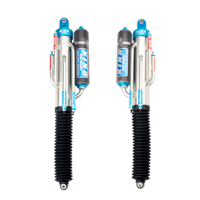King Shocks 2017+ Ford F150 Raptor 4WD Rear 3.0 Dia Bypass Piggyback Shock w/Perf Fin Res (Pair)