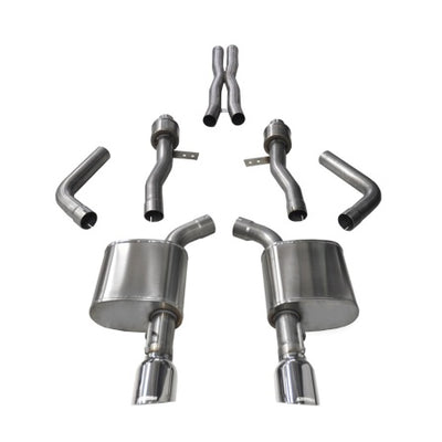 Corsa 2015-2023 Dodge Charger SRT / Scat Pack / R/T 6.4L Polished Sport Cat-Back Exhaust