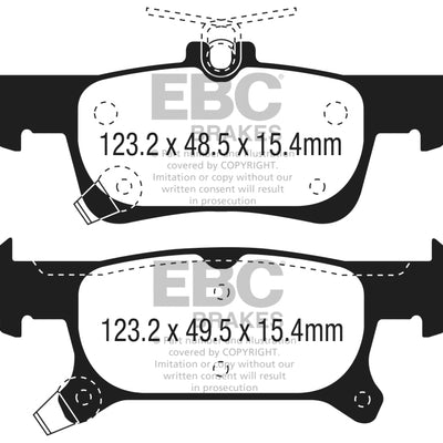 EBC 2016+ Buick Envision 2.0L Turbo Redstuff Rear Brake Pads