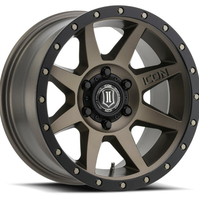 ICON Rebound 17x8.5 5x5 -6mm Offset 4.5in BS 71.5mm Bore Bronze Wheel