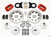 Wilwood Forged Dynalite Front Kit 12.19in Red 1970-1973 Mustang Disc & Drum Spindle