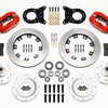 Wilwood Forged Dynalite Front Kit 12.19in Red 1970-1973 Mustang Disc & Drum Spindle