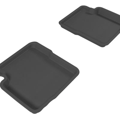 3D MAXpider 2012-2019 Fiat 500 Kagu 2nd Row Floormats - Black