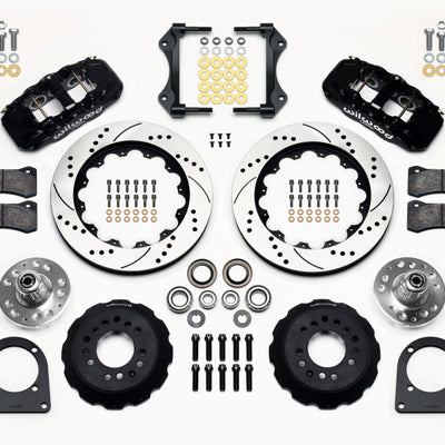Wilwood AERO6 Front Hub Kit 14.00in Drilled TCI-IFS 71-78 (Pinto Based)