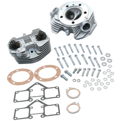 S&S Cycle 79-84 BT Super Stock 3-5/8in Bore Band Style Dual Plug Cylinder Head Kit - Natural