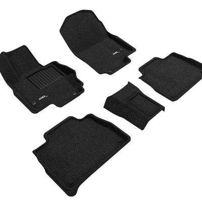 3D MAXpider 20-22 Mercedes-Benz Gle-Class 5-Seat SUV (W167) Elegant 1st 2nd Row - Set (Black)