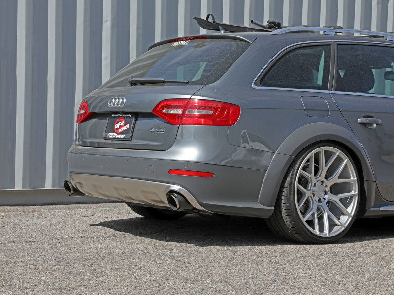 aFe MACH Force-Xp 13-16 Audi Allroad L4 SS Axle-Back Exhaust w/ Carbon Tips