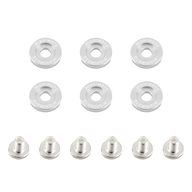 Mishimoto Small Fender Washer Kit (6pcs) - Silver