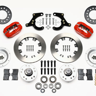 Wilwood Forged Dynalite Front Kit 11.75in Red 55-57 Chevy