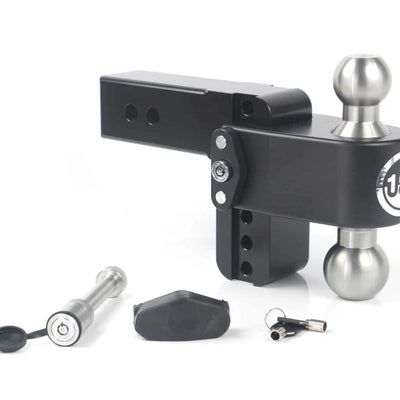 Weigh Safe 180 Hitch 4in Drop Hitch & 2.5in Shank (10K/18.5K GTWR) w/WS05 - Black Cerakote