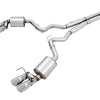 AWE Tuning 2018+ Ford Mustang GT (S550) Cat-back Exhaust - Touring Edition (Quad Chrome Silver Tips)