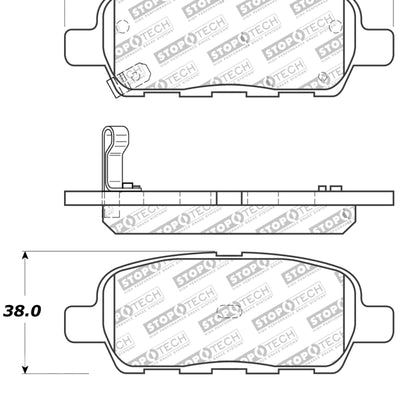 StopTech Performance 6/02-08 350z / 01-08 G35 Rear Brake Pads