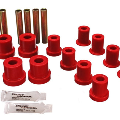 Energy Suspension 73-87 GM Denali XL/SUburban/Yukon XL 4WD Red Front Leaf Spring Bushing Set
