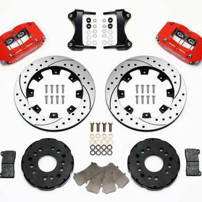 Wilwood Dynapro Radial Front Kit 12.19in Drilled Red 95-99 Mitsubishi Eclipse (*Line Kit Needed*)