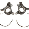 MaxTrac 07-16 GM C1500 2WD 3in Front Lift Spindles w/Extended DOT Compliant Brake Lines