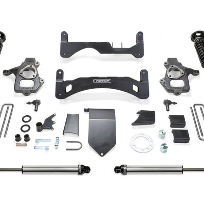 Fabtech 14-18 GM C/K1500 P/U w/oE Forg Stl UCA 6in Perf Sys G2 w/Dl 2.5 & 2.25