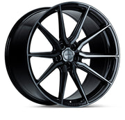 Vossen HF-3 20x9.5 / 5x114.3 - +25 / Deep Face / 73.1 - Tinted Gloss Black Wheel