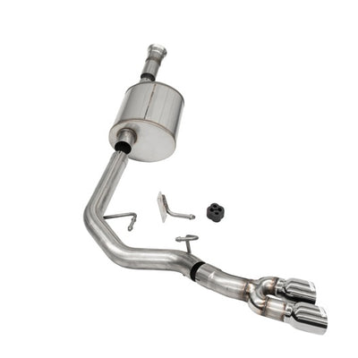 Corsa 2021-2025 Ford F-150 SuperCab/6.5in Bed 3.5L V6 Sport Cat-Back Front of Tire Exit-Polished