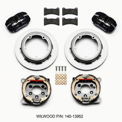 Wilwood Dynapro Low-Profile 11.00in P-Brake Kit Strange Eng Floater 3.49in Offset