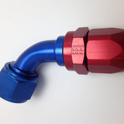Fragola -12AN Fem x -16AN Hose 60 Degree Expanding Hose End - Blue/Red