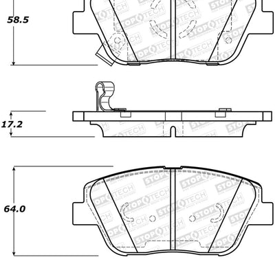 StopTech Street Brake Pads - Front