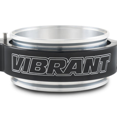 Vibrant 4in O.D. Aluminized HD 2.0 Clamp Assembly - Anodized Black