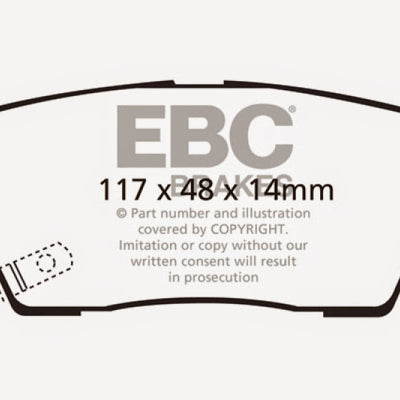 EBC 06-09 Hyundai Entourage 3.8 Ultimax2 Rear Brake Pads
