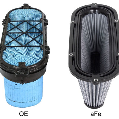aFe MagnumFLOW Air Filters OER Pro Dry S 08-13 Chevrolet Corvette (C6) 6.2L V8