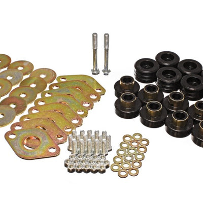 Energy Suspension Body Mount Set W/Hardware - Black