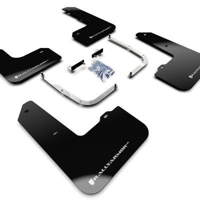 Rally Armor 19-22 Hyundai Veloster N Black UR Mud Flap w/ Silver Logo