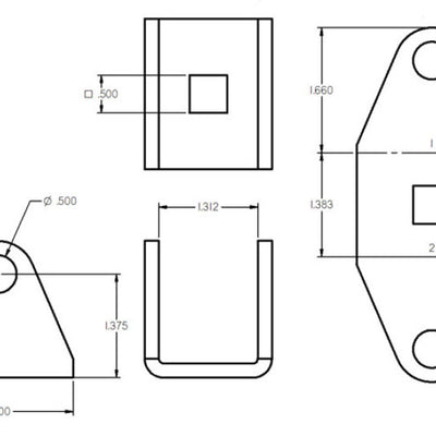 Ridetech Shockwave Eye-Stud Adapter