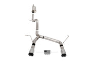 Corsa 2007-2018 Jeep Wrangler JKU 3.6L/3.8L 2.75in Sport Cat-Back Exhaust w/ 4in American Flag Tips
