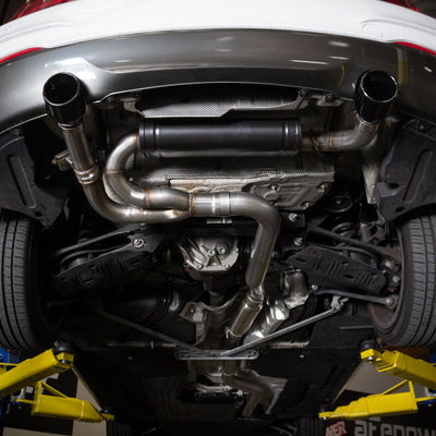 aFe MACHForce XP 3in to 2.5in 304 SS Cat-Back Exhaust w/ Polished Tips 14-16 BMW M235i