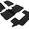 3D Maxpider 09-19 Ford Flex w/o Center Console Elegant 1st 2nd 3rd (2 Eyelets) - Set (Black)