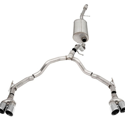 Corsa 21-25 Chevrolet Suburban/GMC Yukon XL 5.3L 4WD Dual Rear 3in - 2.75in CatBack DW 4in Pol Tips