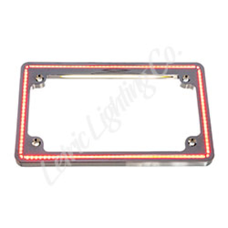 Letric Lighting Perfect Plate Light License Plate Frame Chrome
